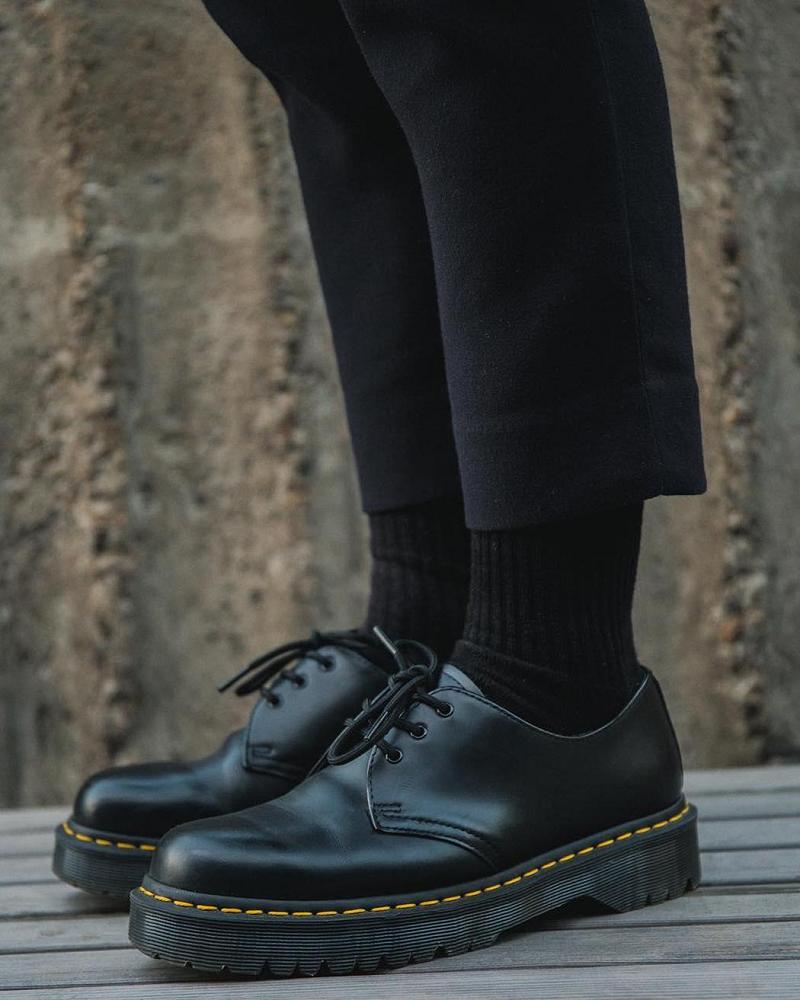 Dr Martens 1461 Bex Smooth Leren Oxford Schoenen Heren Zwart | NL 227ZUT